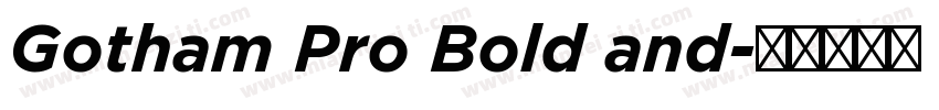 Gotham Pro Bold and字体转换